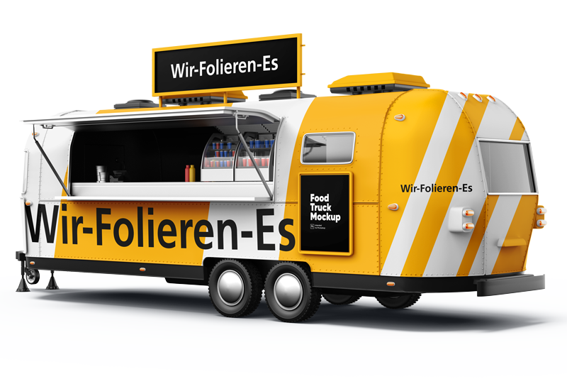 Foodtruck Auto Folierung KFZ Stuttgart Esslingen Ludwigsburg