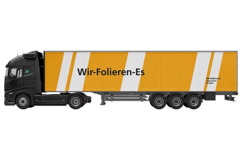 LKW Folierung und LKW Beschriftung KFZ Stuttgart Esslingen Ludwigsburg